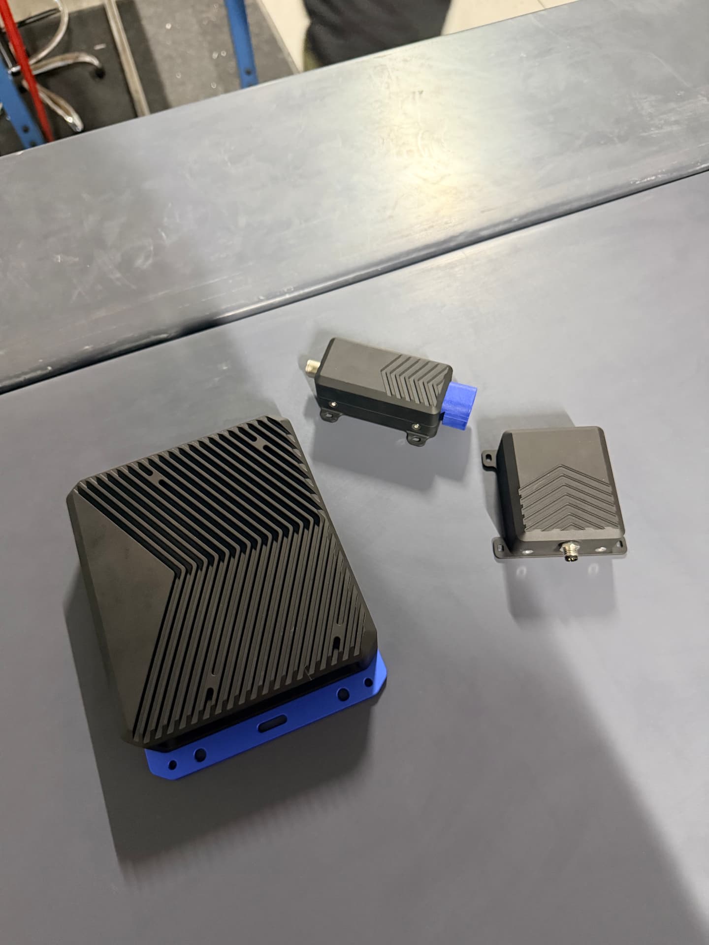 TacOps machined enclosure family on the shop bench